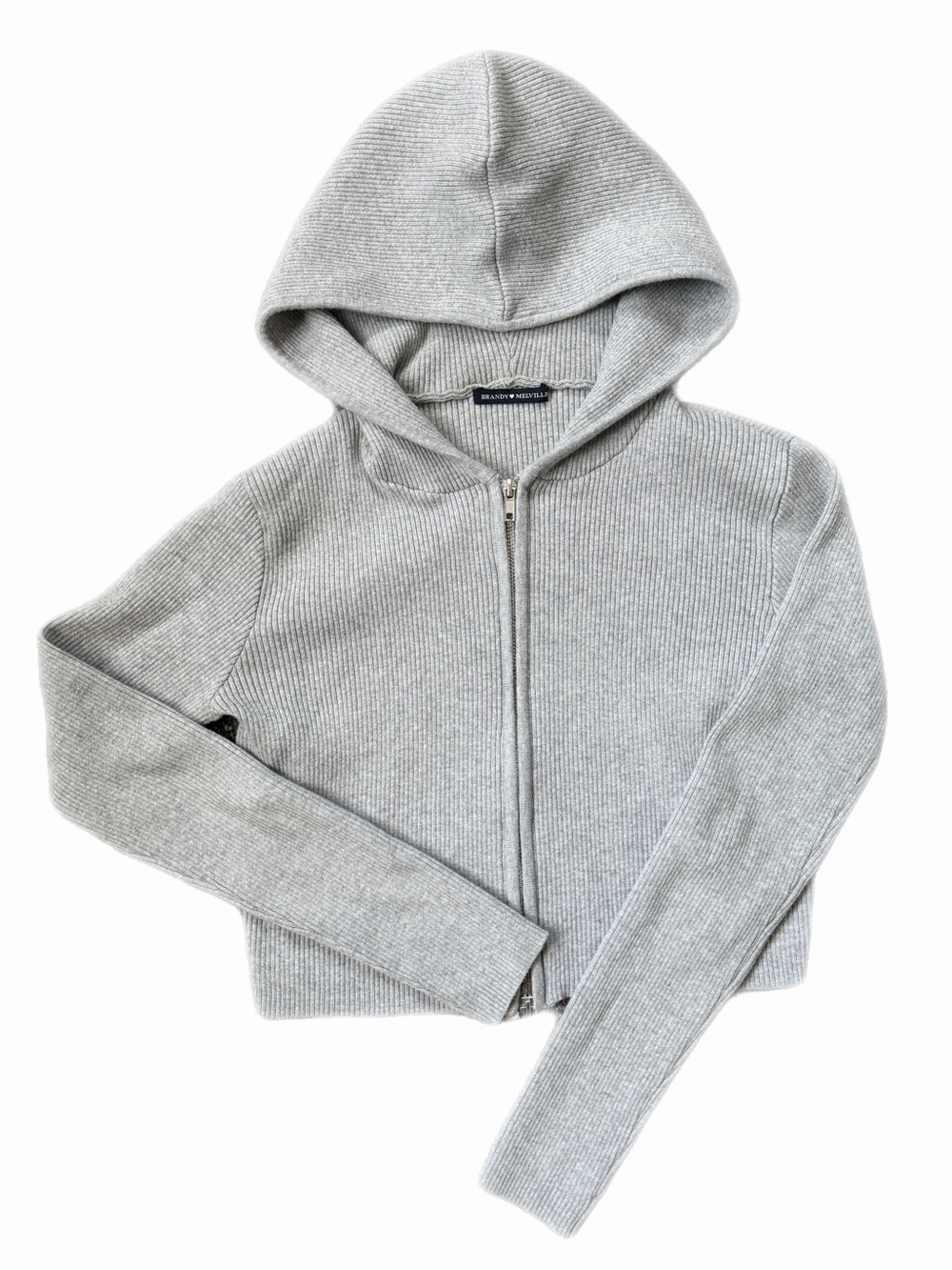 Brandy Melville Zip-Up Sweater